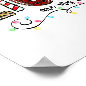 Mijn favoriete kleur is kerstverlichting poster (Hoek)