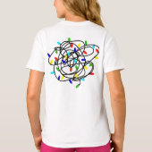 Mijn favoriete kleur is kerstverlichting t-shirt (Achterkant)