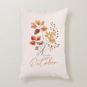 Mijn favoriete kleur is oktober - Autumn Leaves &  Accent Kussen