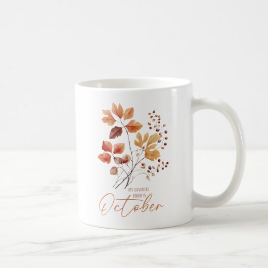 Mijn favoriete kleur is oktober - Autumn Leaves &  Koffiemok (Rechts)