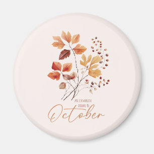 Mijn favoriete kleur is oktober - Autumn Leaves & Magneet