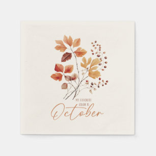Mijn favoriete kleur is oktober - Autumn Leaves & Servet