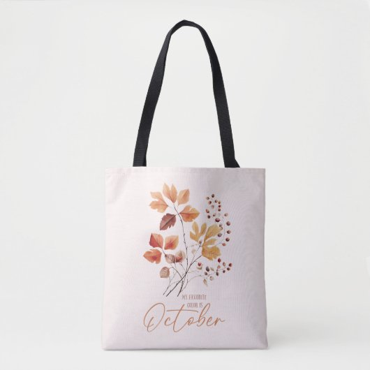 Mijn favoriete kleur is oktober - Autumn Leaves &  Tote Bag (Voorkant)