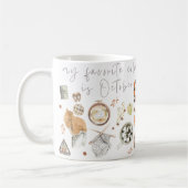 Mijn favoriete kleur is oktober, Herfst Mok (Links)