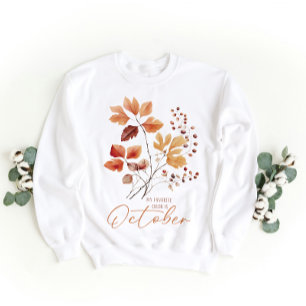 Mijn favoriete kleur is oktober, Herfst vibes Trui