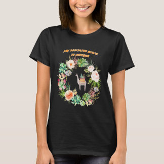 Mijn favoriete kleur is Oktober lama voor vrouwen  T-shirt