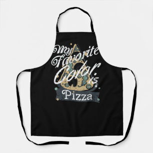 Mijn favoriete kleur is Pizza die Lover-voedsel ko Schort