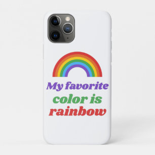Mijn favoriete kleur is regenboog. bagagelabels. Case-Mate iPhone case