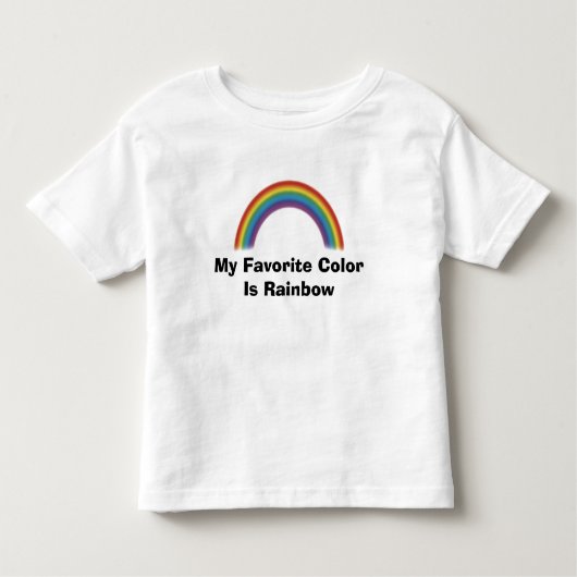 Mijn favoriete kleur is regenboog kinder shirts (Voorkant)