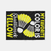 Mijn favoriete kleur is Shuttle Yellow Funny Dmint Fleece Deken (Voorkant (Horizontaal))