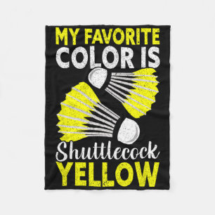 Mijn favoriete kleur is Shuttle Yellow Funny Dmint Fleece Deken