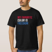 Mijn favoriete kleur is vrijheid - Patriottische V T-shirt (Voorkant)