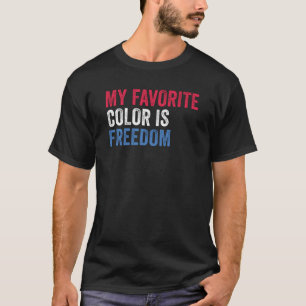 Mijn favoriete kleur is vrijheid - Patriottische V T-shirt