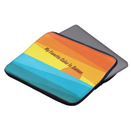 Mijn favoriete kleur is zonsondergang  laptop sleeve