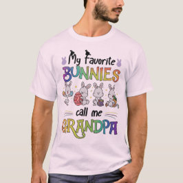 Mijn favoriete konijnen noemen me opa - Schattig P T-shirt