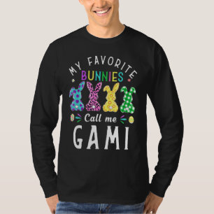 Mijn favoriete konijntjes noemen me Gami Bunny Egg T-shirt