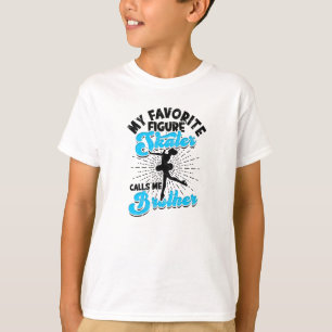 Mijn favoriete kunstschaatser noemt me broer - ijs t-shirt