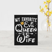 Mijn favoriete kwaadaardige koningin is mijn vrouw kaart (Gele Bloem)