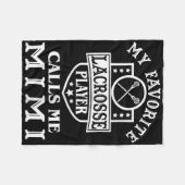 Mijn favoriete Lacrosse Player roept me Mimi Outfi Fleece Deken (Voorkant (Horizontaal))