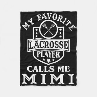 Mijn favoriete Lacrosse Player roept me Mimi Outfi Fleece Deken