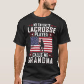 Mijn favoriete Lacrosse speler noemt me oma Mothe T-shirt (Voorkant)