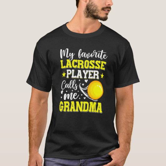Mijn favoriete Lacrosse speler noemt me oma Mothe T-shirt (Voorkant)