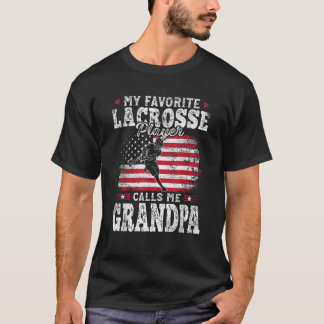 Mijn favoriete Lacrosse speler noemt me opa Fathe T-shirt