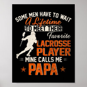Mijn favoriete Lacrosse speler noemt me Papa Funny Poster