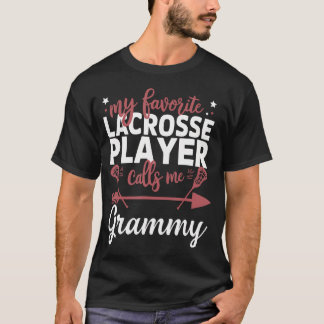 Mijn favoriete lacrossespeler noemt me oma t-shirt