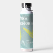 Mijn favoriete leraar Gele vlinders Waterfles (Links)