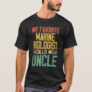 Mijn favoriete mariene bioloog noemt me oom Vintag T-shirt
