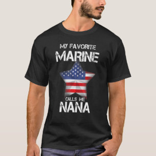 Mijn favoriete marinier noemt me Nana Veteran Day T-shirt