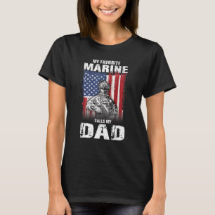 Mijn favoriete marinier noemt me papa Vaderdag T-shirt