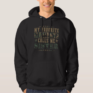 Mijn favoriete marinier noemt me zus, trotse marin hoodie