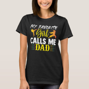 Mijn favoriete meisje noemt me papa vaders dag pap t-shirt