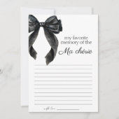 Mijn favoriete Memory Bow Vrijgezellenfeest Game C Kaart (Voorkant)