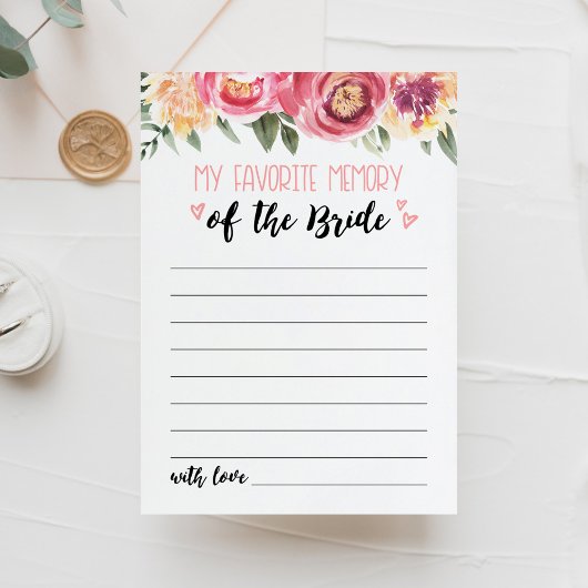 Mijn favoriete memory Vrijgezellenfeest of Hen Par Kaart