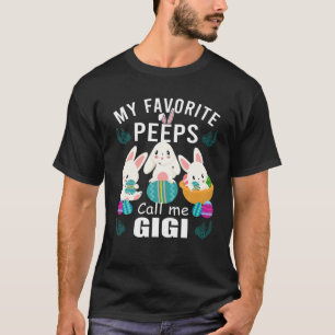 Mijn favoriete mensen bellen me Gigi Cute Easter G T-shirt
