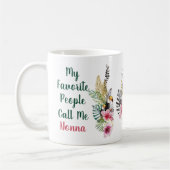Mijn favoriete mensen noemen me aangepaste Aloha T Koffiemok (Links)