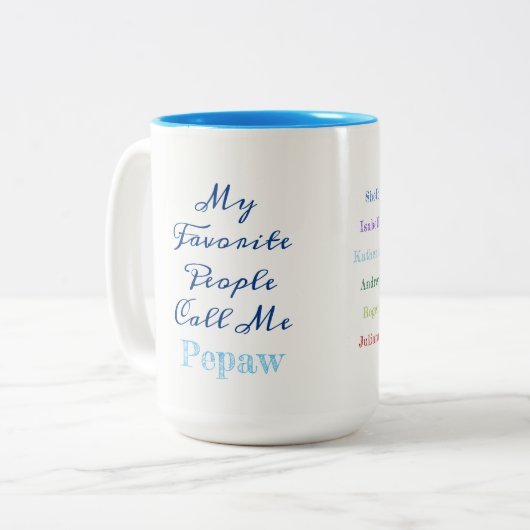 Mijn favoriete mensen noemen me... aangepaste Mok (Voorkant links)