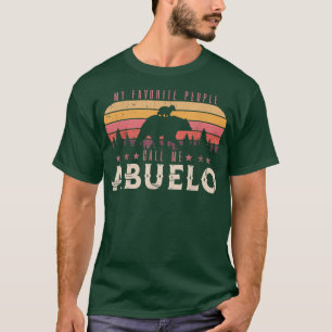 Mijn favoriete mensen noemen me Abuelo Mannen Retr T-shirt