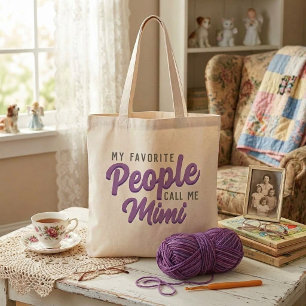 "Mijn favoriete mensen noemen me" Dames Tote Bag