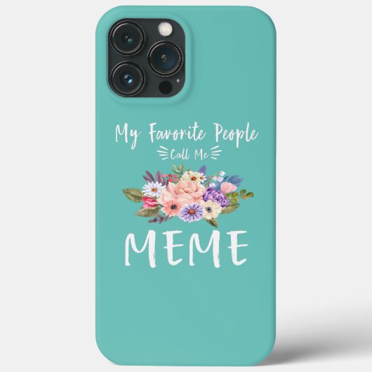Mijn favoriete mensen noemen me Floral Grandma Case-Mate iPhone Case (Achterkant)