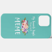 Mijn favoriete mensen noemen me Floral Grandma Case-Mate iPhone Case (Achterkant (horizontaal))