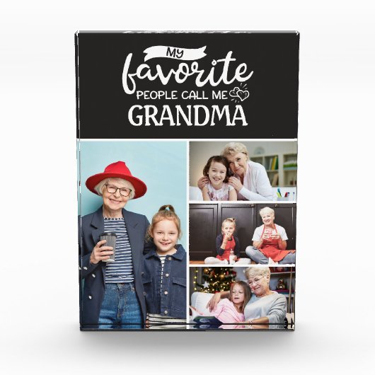 Mijn favoriete mensen noemen me| Fotocollage van 4 Fotoblokken (Voorkant)