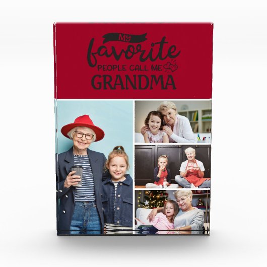 Mijn favoriete mensen noemen me| Fotocollage van 4 Fotoblokken (Voorkant)