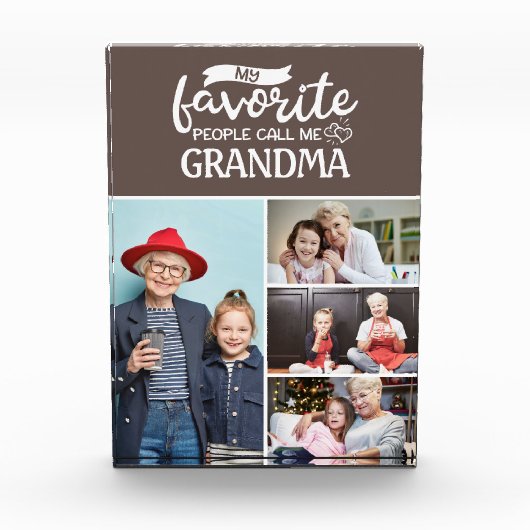 Mijn favoriete mensen noemen me| Fotocollage van 4 Fotoblokken (Voorkant)