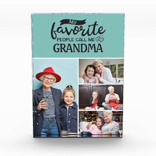 Mijn favoriete mensen noemen me| Fotocollage van 4 Fotoblokken (Voorkant)