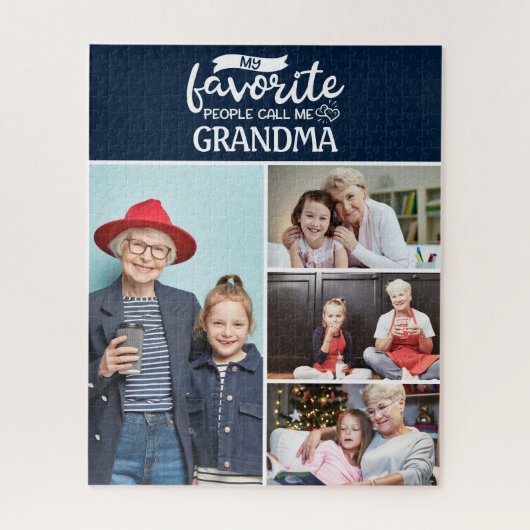 Mijn favoriete mensen noemen me| Fotocollage van 4 Legpuzzel (Verticaal)