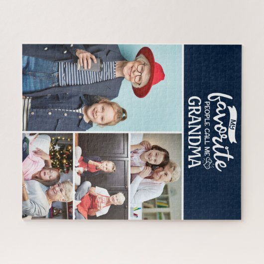 Mijn favoriete mensen noemen me| Fotocollage van 4 Legpuzzel (Horizontaal)